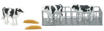 NEW05013B - Lots de 3 vaches avec logette Ech:1/16