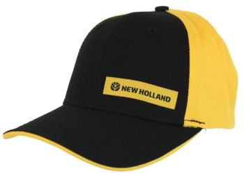 Casquette NEW HOLLAND Noire et jaune