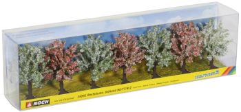 NOC25092 - Lot de 7 arbres fruitiers en fleurs 8cm