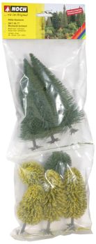 NOC26411 - Lot de 10 arbres forêt de 6.5 cm à 11 cm