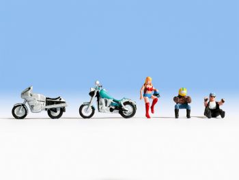 NOC45901 - Motos et motocyclistes