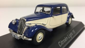 NOREV153051 - CITROEN 15 Light 1949 bleue et crème