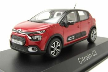 NOREV155263 - CITROEN C3 2020 rouge métallisée toit noir