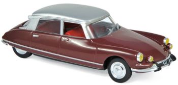 NOREV157081 - CITROEN DS 21 Pallas 1967 rouge toit argent