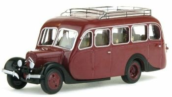 NOREV159928 - Bus CITROEN U23 1947 rouge sombre