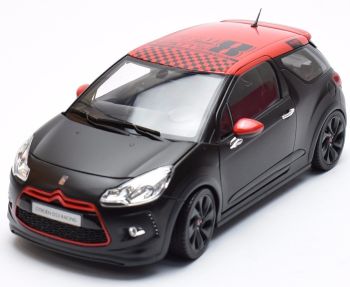 NOREV181543 - CITROEN DS3 Racing 2012 Sebastien LOEB Edition noire mat toit rouge
