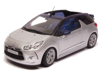 NOREV181548 - CITROEN DS 3 cabriolet gris argent avec accessoires interchangeables