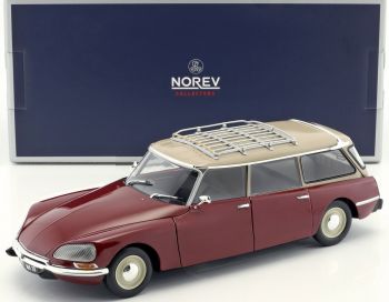 NOREV181592 - CITROEN DS 21 break 1970 bordeaux toit crème