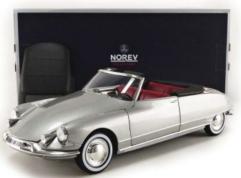 NOREV181598 - CITROEN DS 19 cabriolet 1961 gris perle ouvert ou fermé