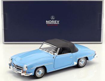 NOREV183400 - MERCEDES BENZ 190 SL 1955 cabriolet bleu capote retirable