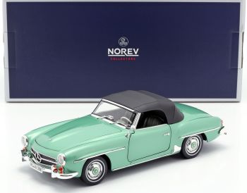 NOREV183401 - MERCEDES BENZ 190SL 1957 cabriolet ouvert ou fermé vert lumière métallisée