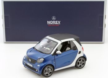 NOREV183438 - SMART ForTwo Cabriolet 2015 bleu gris capote démontable