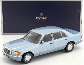 NOREV183464 - MERCEDES BENZ 560 SEL 1990 bleu ciel métal