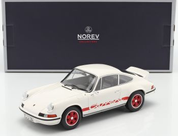 NOREV187639 - PORSCHE 911 RS Touring 1973 blanche marquage Carrera