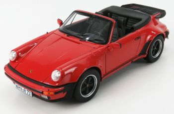 NOREV187664 - PORSCHE 911 Turbo 1987 cabriolet ouvert rouge