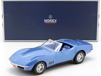 NOREV189035 - CHEVROLET Corvette cabriolet ouvert 1969 bleue