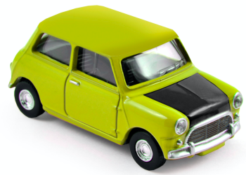 NOREV310516 - MINI COOPER S 1963 jaune citron capot noir