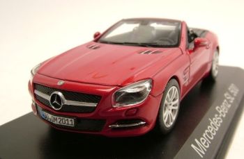 NOREV351340 - MERCEDES BENZ SL 500 2012 cabriolet rouge capote retirable
