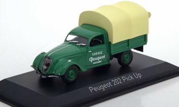 NOREV472212 - PEUGEOT 202 vert pick-up baché 1947 garage PEUGEOT Carcasonne