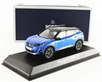 NOREV472861 - PEUGEOT 2008-e 2020 bleue toit noir