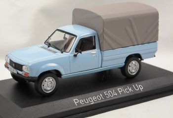 NOREV475447 - PEUGEOT 504 pick-up 1985 bleu bache retirable
