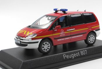 NOREV478709 - PEUGEOT 807 2008 pompiers véhicule léger de commandement département du Nord