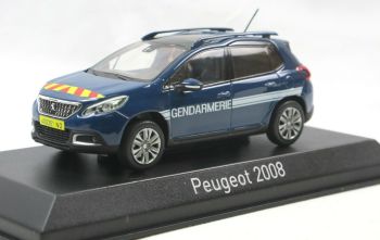 NOREV479822 - PEUGEOT 2008 2016 Gendarmerie avec bande jaune et rouge sur le capot