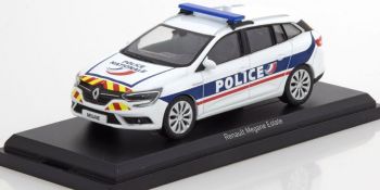 NOREV517793 - RENAULT Megane Estate break 2016 police nationale avec bandes réfléchissantes jaune et rouge