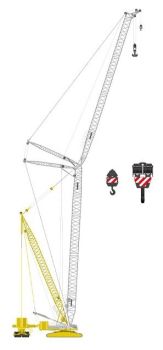 NZG843/09 - Grue LIEBHERR LR1600-2 avec Derrick aux couleurs MEDIACO