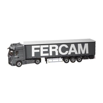 NZG8622/04 - MERCEDES Actros FH25 4x2 avec semi bachée 3 essieux FERCAM