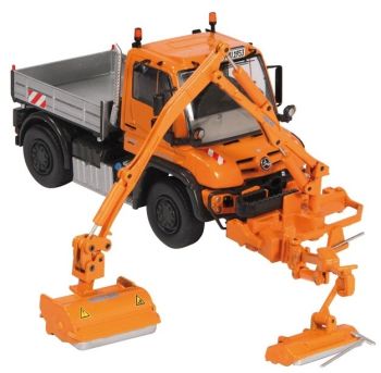 NZG9101 - MERCEDES BENZ Unimog U400 avec ensemble de débrousaillage Mulag