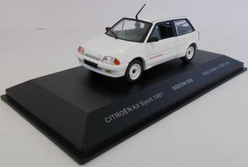 ODE050 - CITROEN AX Sport 1987 blanche limitée à 1000 exemplaires