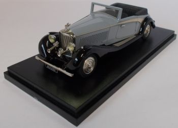 P03-2 - BENTLEY 3 1/2 Gurney Nutling cabriolet ouvert 1935 gris et noir