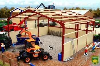 PB12B - Bâtiment stockage 43x43x23cm – En kit – Colle nécessaire – Sans toit