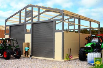 PB14 - Bâtiment stockage 43x43x27cm – En kit – Colle nécessaire – Sans toit