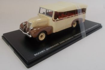 PER316 - Bus ROCHET SCHEINDER 23000 Chabous Torpedo fermé 1937 Excursions Notre Dame De La Salette limité à 200 exemplaires