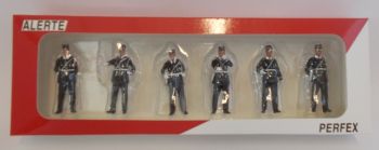 PER731 - 6 Figurines Gendarmes Français 1960/1970 limitées à 500 exemplaires hauteur personnage 4,5cm