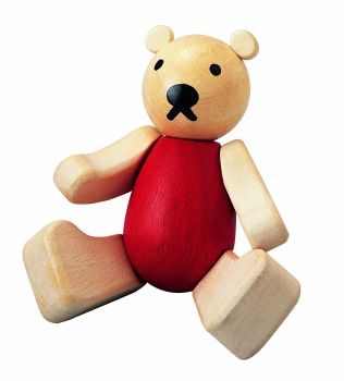 PLA52120 - Ourson en bois, articulé