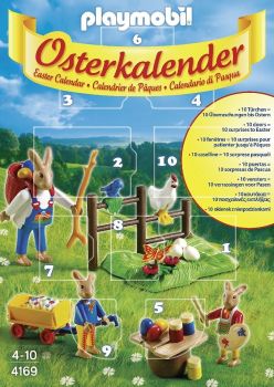 PLAY4169 - Calendrier De Pâques Lapins - 10 Surprises