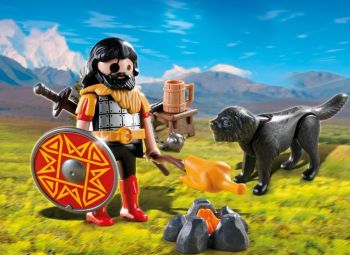 PLAY4769 - Guerrier Barbare avec Chien - 12 Pièces