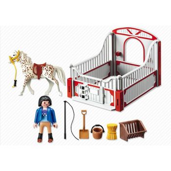 PLAY5107 - Cheval et monitrice - 7 Pièces