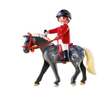 PLAY5110 - Cheval Trakehner et cavalière - 8 Pièces