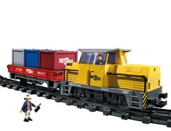 PLAY5258 - Train Porte-Conteneurs Radio-Commandé - 61 Pièces