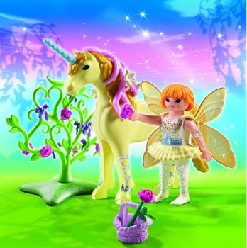 PLAY5442 - Fée jardinière avec licorne fleur  - 39 Pièces