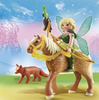 PLAY5448 - Fée Diana Avec Cheval Luna - 14 Pièces