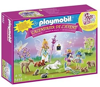 PLAY5492 - Calendrier de l'avent PLAYMOBIL - Fée et licorne 99 Pièces