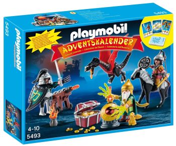 PLAY5493 - Calendrier de l'avent PLAYMOBIL - dragons de combat 112 Pièces