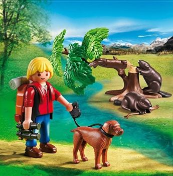 PLAY5562 - Randonneur avec castors - 18 Pièces