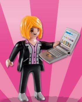 PLAY5597A - Figurine PLAYMOBIL Séries 8 Filles- Secrétaire