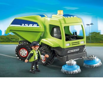 PLAY6112 - Agent avec balayeuse